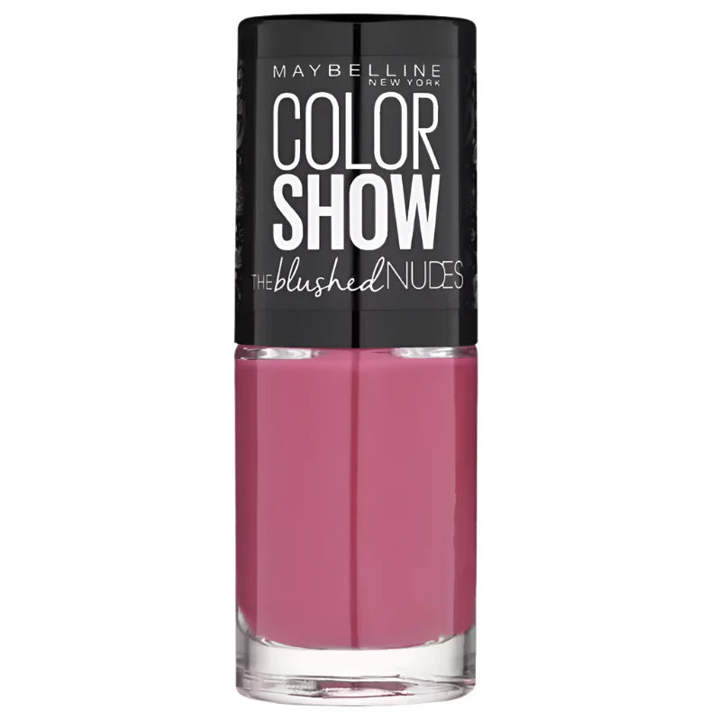 Maybelline Color Show Blushed Nudes Nail Polish in shade 449 Crimson Flush with a smooth formula and a glossy, long-lasting finish.