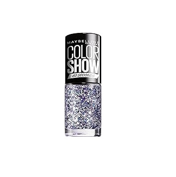 Maybelline Color Show Nail Polish in shade 02 White Splatter with a smooth formula and a unique speckled finish for creative nail looks.