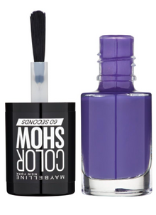 Maybelline Color Show Nail Polish in Violet Vogue delivering rich violet color with a high-shine, chip-resistant finish.