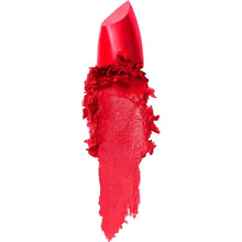 Maybelline Colour Sensational Lipstick in shade 422 Coral Tonic shown opened, highlighting the vibrant coral lipstick bullet and sleek signature packaging.