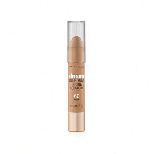 Maybelline Dream Brightening Creamy Concealer in shade 60 Deep with lightweight, buildable coverage and a brightening natural finish.