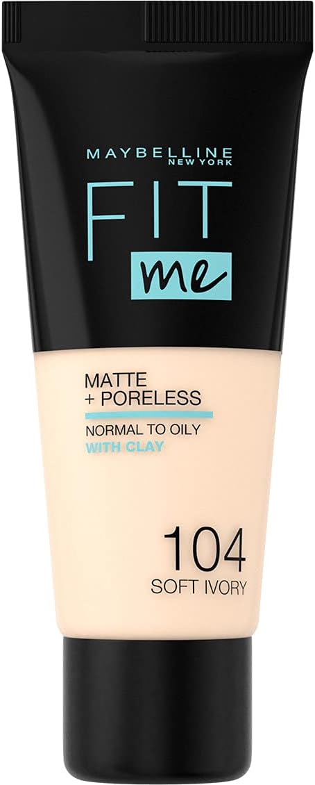 Maybelline New York Fit Me Matte + Poreless Foundation 104 Soft Ivory 30ml.