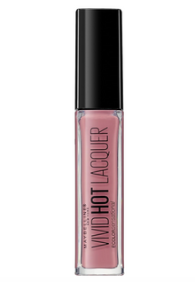 Maybelline Vivid Hot Lacquer Lipstick 66 Too Cute featuring a smooth, glossy formula with intense color payoff.