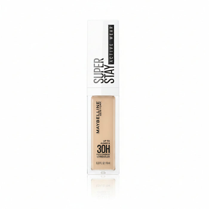 Maybelline Super Stay 30H Concealer in shade 15 Light displayed in its tube, featuring a lightweight liquid concealer with long-lasting full coverage.