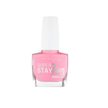 Maybelline Super Stay Nail Polish shade 120 Flushed Pink delivering soft pink color with a smooth, chip-resistant finish.