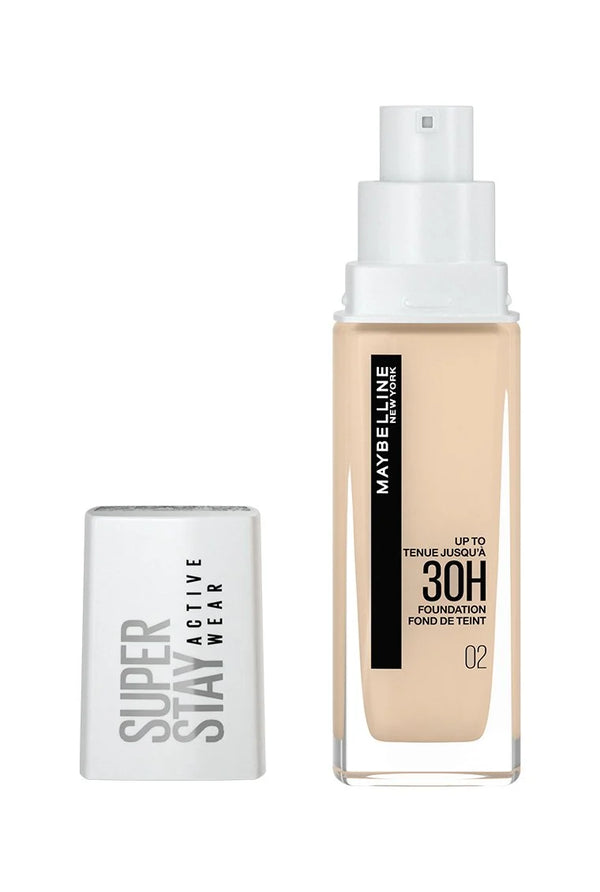 Maybelline New York SuperStay Active Wear 30HR Foundation 02 Naked Ivory 30ml.