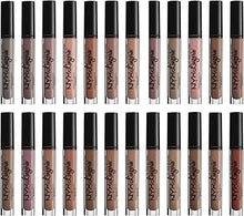 NYX Professional Makeup Lip Lingerie Liquid Lipstick in 08 Bedtime Flirt delivering full-coverage pigment with comfortable wear.