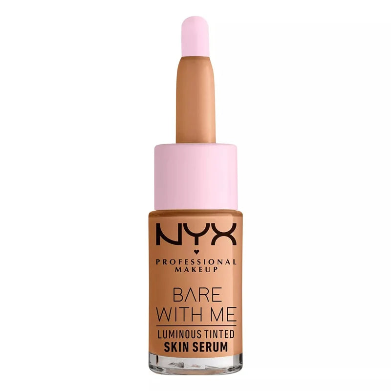 NYX Bare With Me Luminous Tinted Skin Serum in shade 03 Universal Medium with lightweight coverage and a natural radiant finish.