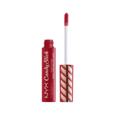 NYX Candy Slick Glowy Lip Color in shade 04 Jawbreaker with a hydrating formula and a glossy finish for soft, smooth lips.