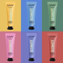 NYX Eye Paint Ultimate in shade 03 Rule Breaker with swatches showcasing its creamy consistency, blendable formula, and rich eye color finish.