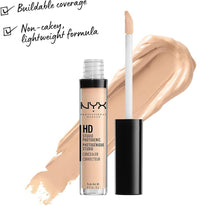 NYX HD Studio Photogenic Concealer 02 Fair featuring a creamy, blendable formula to conceal dark circles and blemishes.