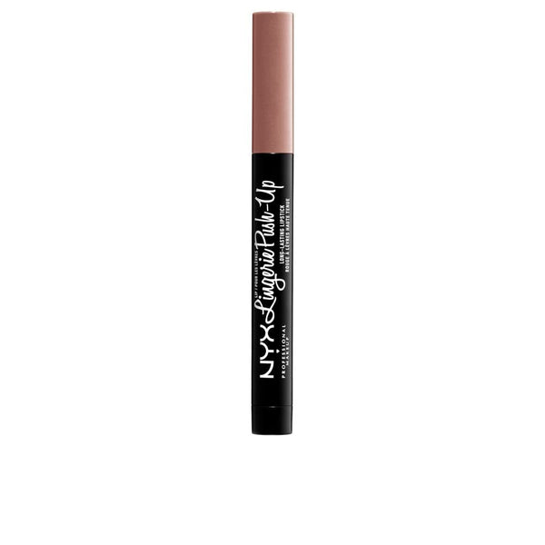 NYX Lingerie Push Up Long Lasting Lipstick in 09 Corset featuring a retractable lip crayon with a creamy formula for smooth, precise lip color application.