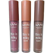 NYX This Is Milky Lip Gloss in Pink Shake featuring a nourishing formula that leaves lips soft, smooth, and beautifully glossy.