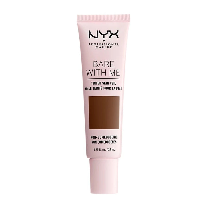 NYX Professional Makeup Bare With Me Tinted Skin Veil in shade 11 Deep Rich with a lightweight formula that provides sheer, natural-looking coverage and a fresh finish.
