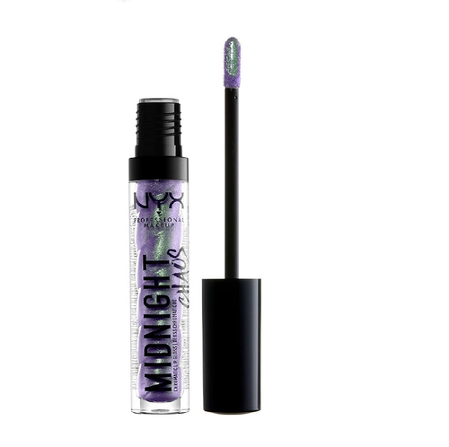 NYX Professional Makeup Chromatic Lip Gloss in shade 02 Pastel Comet with a shimmering iridescent finish and high shine.