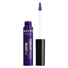 NYX Professional Makeup Glossy Lip Tint in shade 11 Dark Magic shown with the applicator removed, highlighting its smooth, glossy formula for precise lip application.