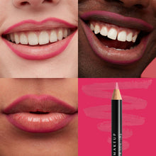 NYX Professional Makeup Lip Pencil in shade 835 Pinky Rose shown with the pencil tip exposed, highlighting its creamy formula and precise application.