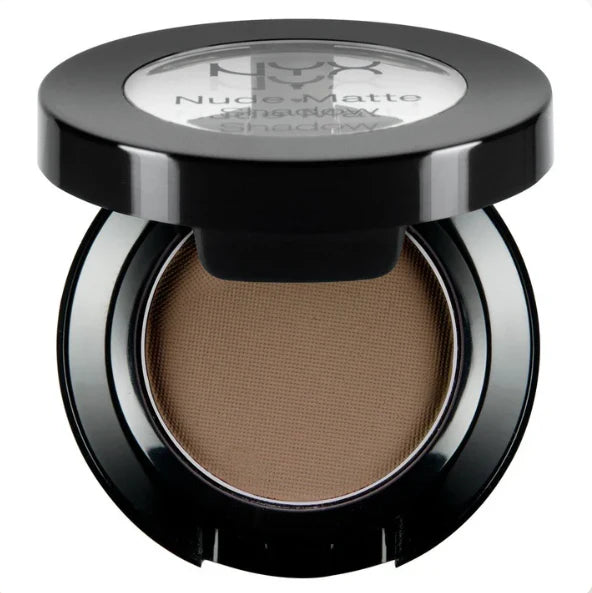 NYX Professional Makeup Matte Eye Shadow in 10 Underneath It All featuring a single matte powder eyeshadow with a smooth texture for effortless blending and buildable color.