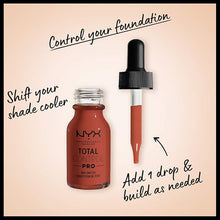 Swatch of NYX Professional Makeup Total Control Pro Drop Foundation in shade 03 Cool showcasing its light cool-toned color, fluid texture, and smooth finish.