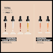 NYX Professional Makeup Total Control Pro Drop Foundation in shade 04 Warm applied on the face, highlighting its buildable coverage, even-looking complexion, and smooth natural finish.