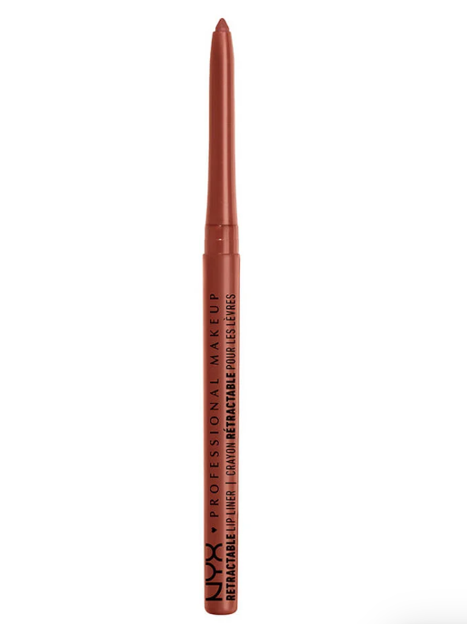 NYX Professional Makeup Waterproof Mechanical Lip Liner in shade 05 Sienna displayed as a retractable lip pencil, featuring a waterproof, richly pigmented formula for precise lip definition.