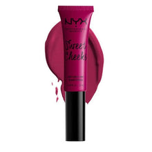 NYX Sweet Cheeks Soft Cheek Tint in 05 Showgirl highlighting its lightweight, creamy liquid texture that blends effortlessly for buildable cheek color.