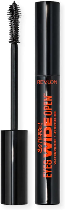 Revlon So Fierce! Eyes Wide Open Waterproof Mascara 104 Black 7ml for lifted, voluminous lashes.