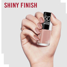 Rimmel London 60 Seconds Super Shine Nail Polish 500 Caramel Cupcake for vibrant color and a long-lasting glossy finish.