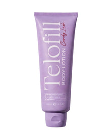 Telofill Candy Lush Body Lotion 250ml displayed clearly, highlighting the product packaging, name, size, and moisturizing body care formula.