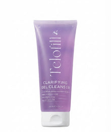 Telofill Clarifying Gel Cleanser 200ml displayed clearly, highlighting the product packaging, name, size, and clarifying face wash formula.