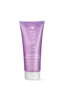 Telofill Clarifying Gel Cleanser 200ml displayed clearly, highlighting the product packaging, name, size, and clarifying formula.