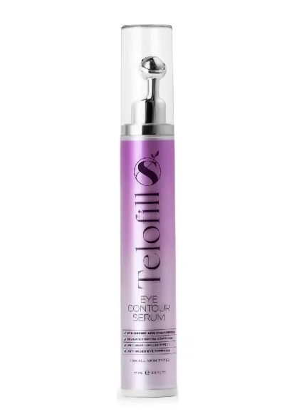 Telofill Eye Contour Serum for daily eye care, helping the eye area appear smoother, brighter, and well-hydrated.