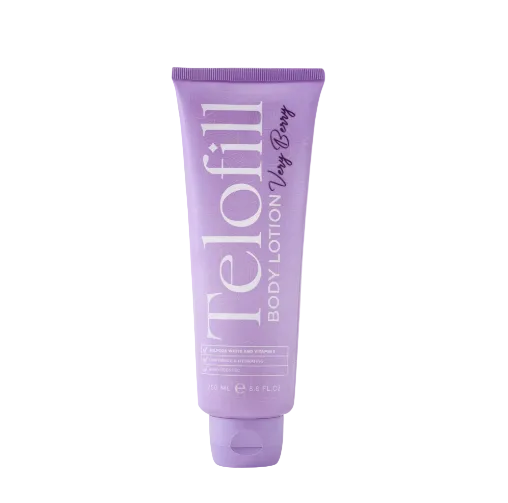 Telofill Very Berry Body Lotion formulated to provide long-lasting hydration and leave skin soft and smooth.