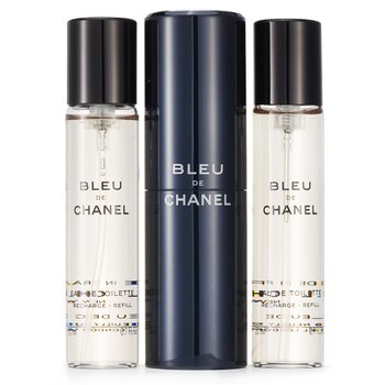 Bleu De Chanel Eau De Toilette Travel Spray &amp; Two Refills - 8COM STORES