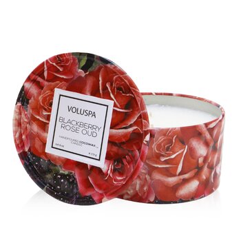 2 Wick Tin Candle - Blackberry Rose Oud - 8COM STORES