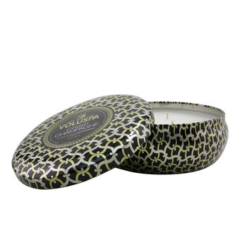 3 Wick Decorative Tin Candle - Crisp Champagne - 8COM STORES