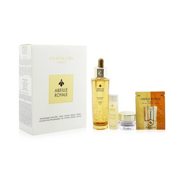Abeille Royale Age-Defying Programme: Youth Watery Oil 50ml + Fortifying Lotion 15ml + Double R Serum 8x0.6ml + Day Cream 7ml - 8COM STORES