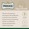Proraso Aftershave Lotion Refreshing, 100ml, Men's Aftershave with Eucalyptus Oil & Menthol, Helps Restore Skin Comfort, Made In Italy