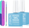 Gel Nail Polish Remover, Gel Polish Remover - Quick & Easy Remove in 3-5 mins, Gel Remover with Gel Polish Scraper and Nail File (2 Pack)