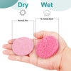 50 قطعة من إسفنجات الوجه المضغوطة القابلة لإعادة الاستخدام، إسفنجات سبا تجميلية طبيعية لتنظيف الوجه وتقشيره لروتين العناية بالبشرة وإزالة المكياج