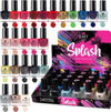 Beauty4Britain 24 x Nail Polish Varnish Set 24 Different Modern Colours Quick Drying Flat Brush (Set B)