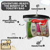 Travel Toiletries Set for Women - Complete Mini Travel Toiletries, Holiday Minis Toiletries, Airport Security Liquids Bags, and Hospital Miniature Toiletries with Laizy Stuff Checklist
