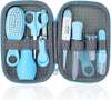 Baby Grooming Kit, 10 Pcs Newborn Healthcare Accessories, Portable Baby Essentials Set with Hair Brush Comb Nail Clipper Thermometer for Nursery Infant Girls Boys